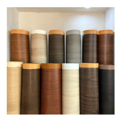 Non Self Adhesive Wood Texture 3D PVC Furniture Filmblister Thermoforming PVC Furniture Film