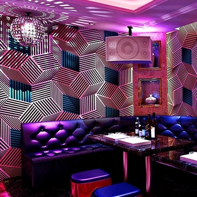2022 HOTEL bar KTV popular dance hall KTV bar wallpaper commercial household use shinning PVC wallpapers