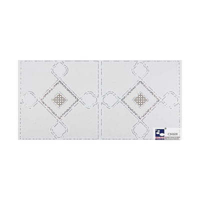 Sanwan Factory Non Self Adhesive Printed Flowers 300mm Hot Stamping Foil PVC Film For Ceiling