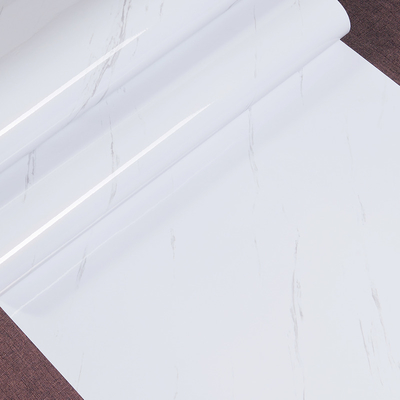 Modern White Marble Decor Wall Paper PVC Self Adhesive Marble Wallpaper For Living Room
