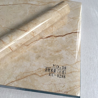 High Gloss Marble Foil High Quality Eco-Friendly Film Decorative PVC Laminate Non Self Adhesive Color Economical