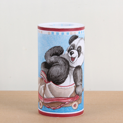 Jinyi B2034 Panda Cute Cartoon Removal PVC Wall Panel Film Panel Modern Home Interior Decor Sticky Border Wallpaper